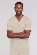 Cherokee Core Stretch 4725 Scrubs Top Unisex V-Neck Caribbean Blue