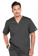 Cherokee Core Stretch 4743 Scrubs Top Men's V-Neck Black