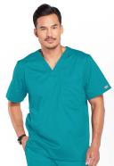 Cherokee Core Stretch 4743 Scrubs Top Men's V-Neck Black