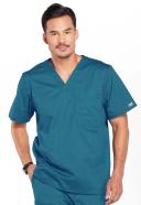 Cherokee Core Stretch 4743 Scrubs Top Men's V-Neck Black