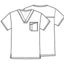 Cherokee Core Stretch 4743 Scrubs Top Men's V-Neck Black