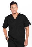 Cherokee Core Stretch 4743 Scrubs Top Men's V-Neck Caribbean Blue