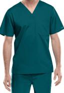 Cherokee Core Stretch 4743 Scrubs Top Men's V-Neck Caribbean Blue