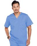 Cherokee Core Stretch 4743 Scrubs Top Men's V-Neck Ceil Blue