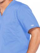 Cherokee Core Stretch 4743 Scrubs Top Men's V-Neck Ceil Blue