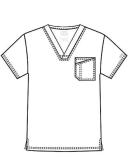 Cherokee Core Stretch 4743 Scrubs Top Men's V-Neck Ceil Blue