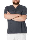 Cherokee Core Stretch 4743 Scrubs Top Men's V-Neck Pewter
