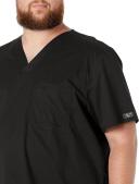 Cherokee Core Stretch 4743 Scrubs Top Men's V-Neck Pewter