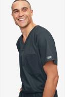 Cherokee Core Stretch 4743 Scrubs Top Men's V-Neck Pewter