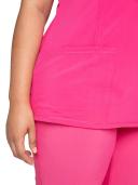 Cherokee Infinity 2624A Scrubs Top Womens Round Neck Carmine Pink
