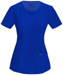 Cherokee Infinity 2624A Scrubs Top Womens Round Neck Galaxy Blue