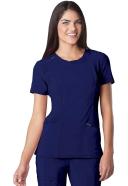 Cherokee Infinity 2624A Scrubs Top Womens Round Neck Galaxy Blue