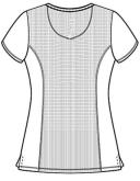 Cherokee Infinity 2624A Scrubs Top Womens Round Neck Grey