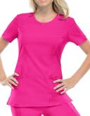 Cherokee Infinity 2624A Scrubs Top Womens Round Neck Grey
