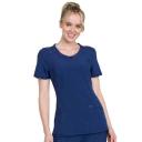 Cherokee Infinity 2624A Scrubs Top Womens Round Neck Hunter Green