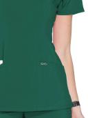 Cherokee Infinity 2624A Scrubs Top Womens Round Neck Hunter Green