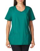Cherokee Infinity 2624A Scrubs Top Womens Round Neck Hunter Green