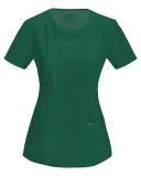 Cherokee Infinity 2624A Scrubs Top Womens Round Neck Hunter Green