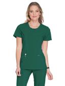 Cherokee Infinity 2624A Scrubs Top Womens Round Neck Hunter Green