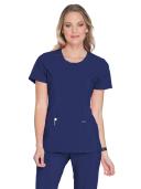 Cherokee Infinity 2624A Scrubs Top Womens Round Neck Navy