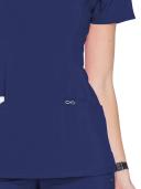 Cherokee Infinity 2624A Scrubs Top Womens Round Neck Navy