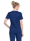 Cherokee Infinity 2624A Scrubs Top Womens Round Neck Navy