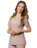 Cherokee Infinity 2624A Scrubs Top Womens Round Neck Olive