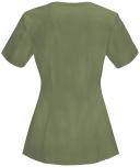 Cherokee Infinity 2624A Scrubs Top Womens Round Neck Olive