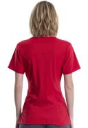 Cherokee Infinity 2624A Scrubs Top Womens Round Neck Red