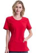 Cherokee Infinity 2624A Scrubs Top Womens Round Neck Turquoise