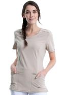 Cherokee Infinity 2624A Scrubs Top Womens Round Neck Turquoise