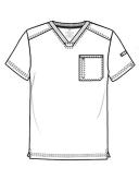 Cherokee Infinity CK910A Scrubs Top Mens V-Neck Olive