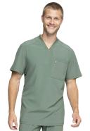 Cherokee Infinity CK910A Scrubs Top Mens V-Neck Olive
