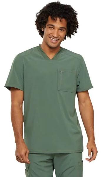 Cherokee Infinity CK910A Scrubs Top Mens V-Neck Olive