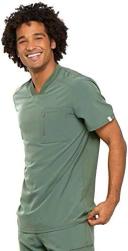 Cherokee Infinity CK910A Scrubs Top Mens V-Neck Olive