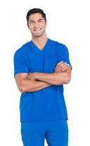 Cherokee Infinity CK910A Scrubs Top Mens V-Neck Royal