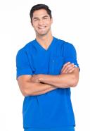 Cherokee Infinity CK910A Scrubs Top Mens V-Neck Royal