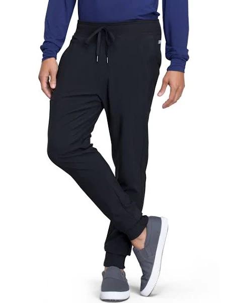 Cherokee Infinity Men's Jogger Short Cargo Scrub Pants - M - Black