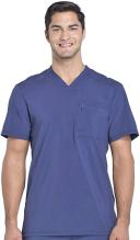 Cherokee Infinity Men's One Pocket V-Neck Scrub Top - 3x - Navy