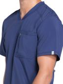 Cherokee Infinity Men's One Pocket V-Neck Scrub Top - 3x - Navy