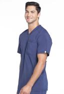 Cherokee Infinity Men's One Pocket V-Neck Scrub Top - 3x - Navy