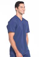 Cherokee Infinity Men's One Pocket V-Neck Scrub Top - S - Royal