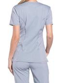 Cherokee Infinity Scrubs Round Neck Scrub Top - 3x - Grey