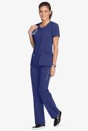 Cherokee Infinity Scrubs Round Neck Scrub Top - L - Galaxy