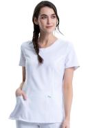Cherokee Infinity Scrubs Round Neck Scrub Top - M - Turquoise