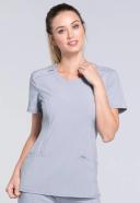 Cherokee Infinity Scrubs Round Neck Scrub Top - S - Caribbean Blue