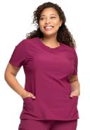 Cherokee Infinity Scrubs Round Neck Scrub Top - S - Caribbean Blue