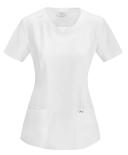Cherokee Infinity Scrubs Round Neck Scrub Top - S - Caribbean Blue