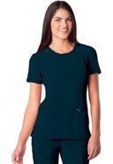 Cherokee Infinity Scrubs Round Neck Scrub Top - S - Eggplant