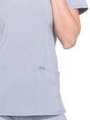 Cherokee Infinity Scrubs Round Neck Scrub Top - XL - Grey